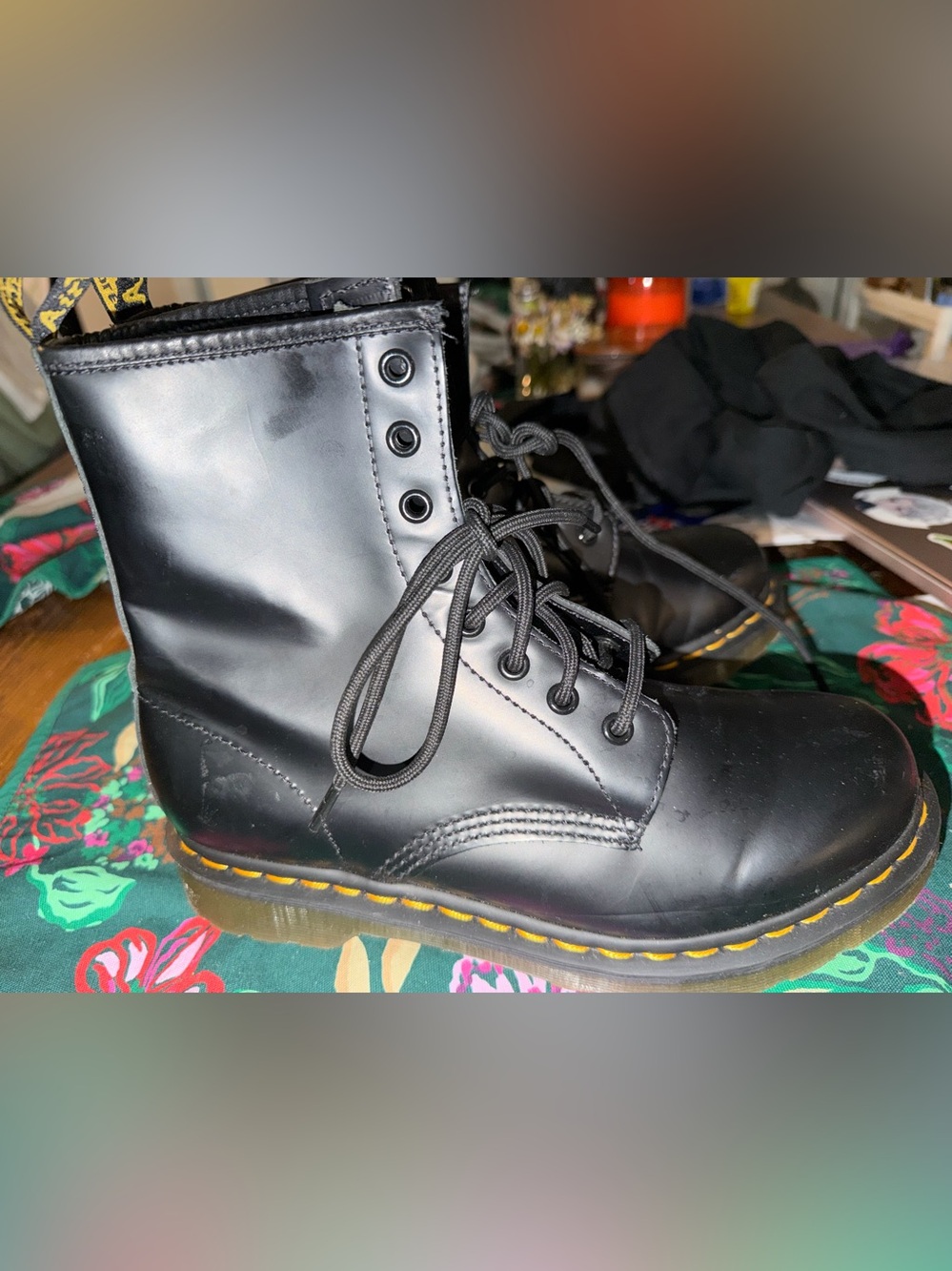 Dr. Martens 1460 Smooth Leather Boots Black Women’s Size UK 7 / EU 41 / US 9